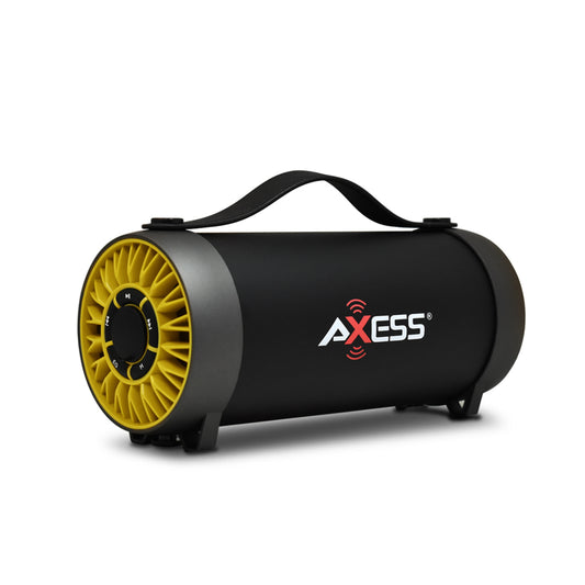 Axess Bluetooth Media Speaker w Equalizer in Yellow