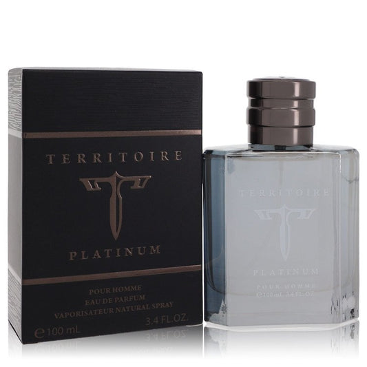 Territoire Platinum by YZY Perfume Eau De Parfum Spray 3.4 oz for Men