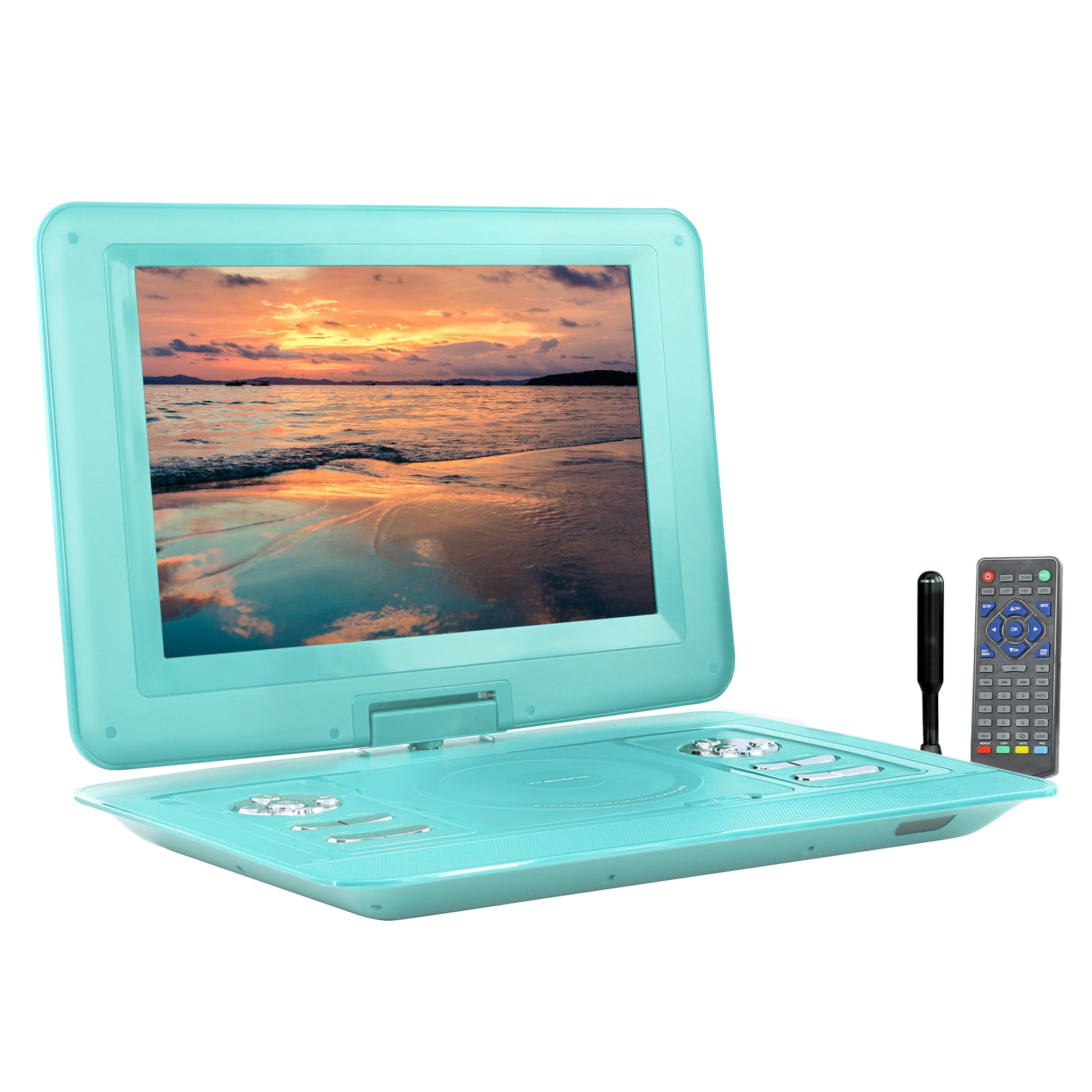 Trexonic 13.3" Portable TV+DVD Player w Color TFT LED Screen & USB HD AV Inputs