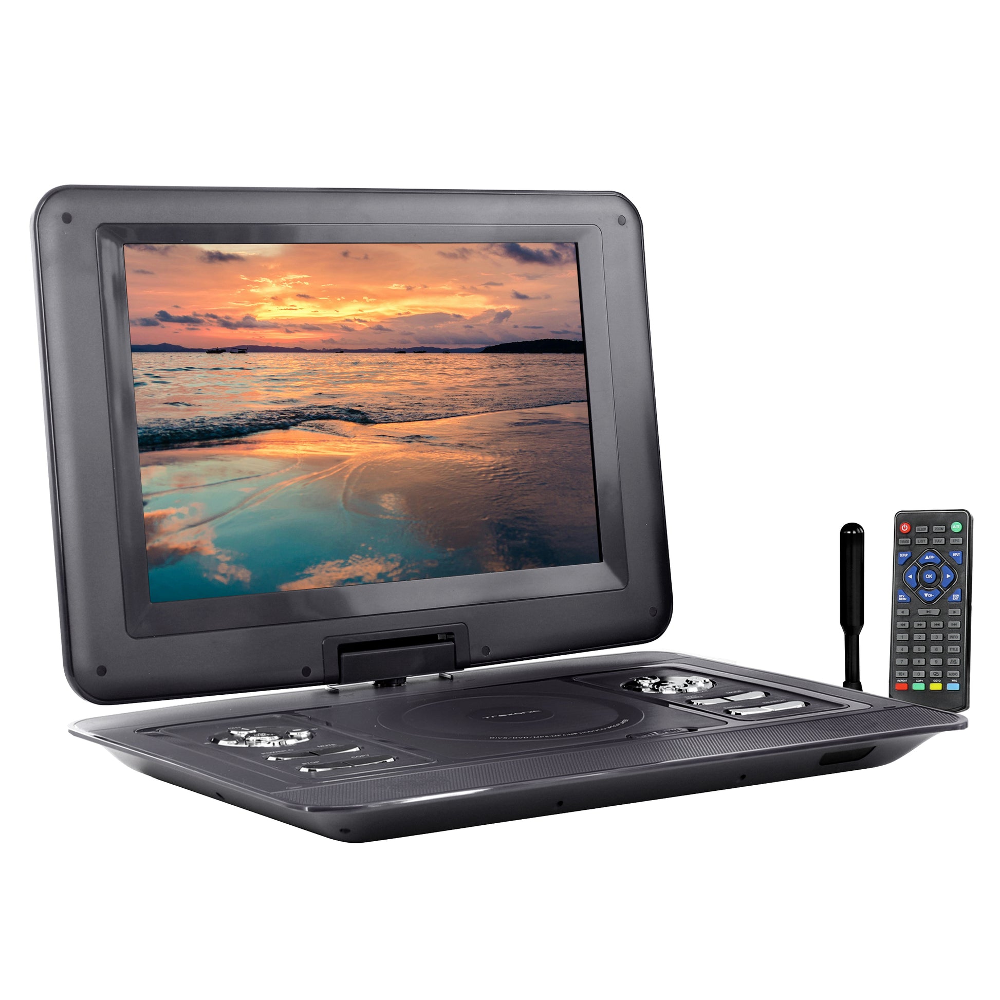 Trexonic 15.4" Portable TV+ DVD Player w Swivel TFT-LCD Screen & USB SD AV HDMI 