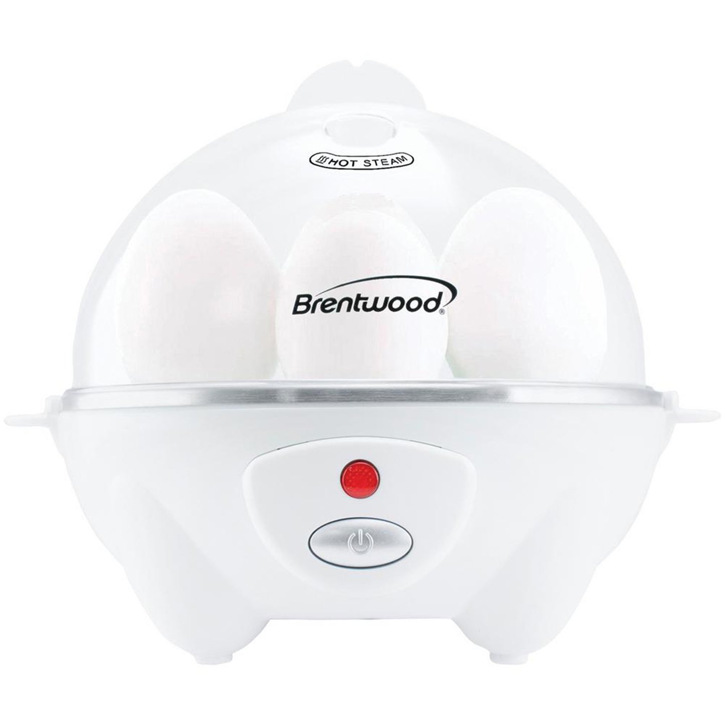 Brentwood Electric 7 Egg Cooker w Auto Shut Off in White