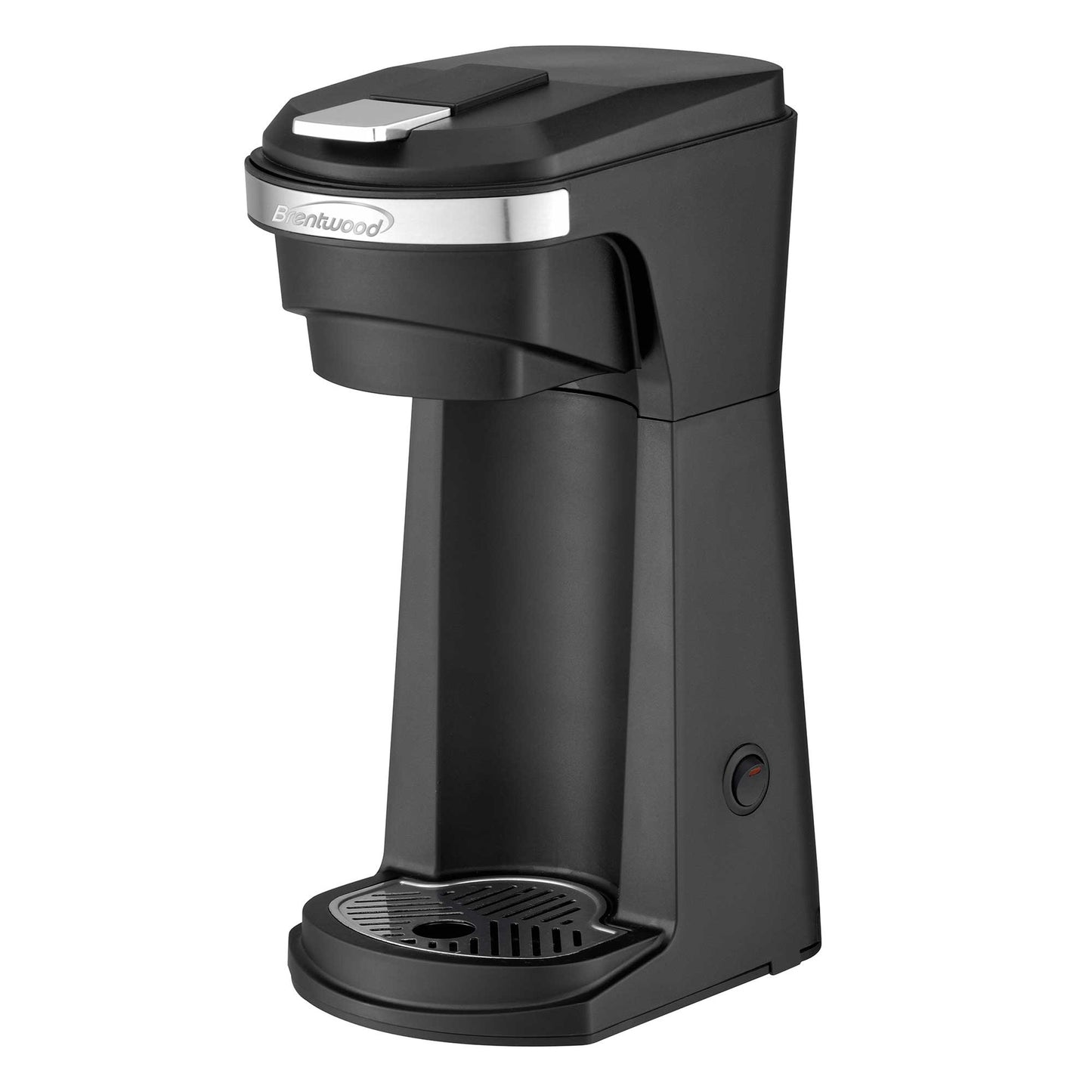Brentwood K-Cup Single Serve Coffee Maker in Black w Reusable Filter Basket