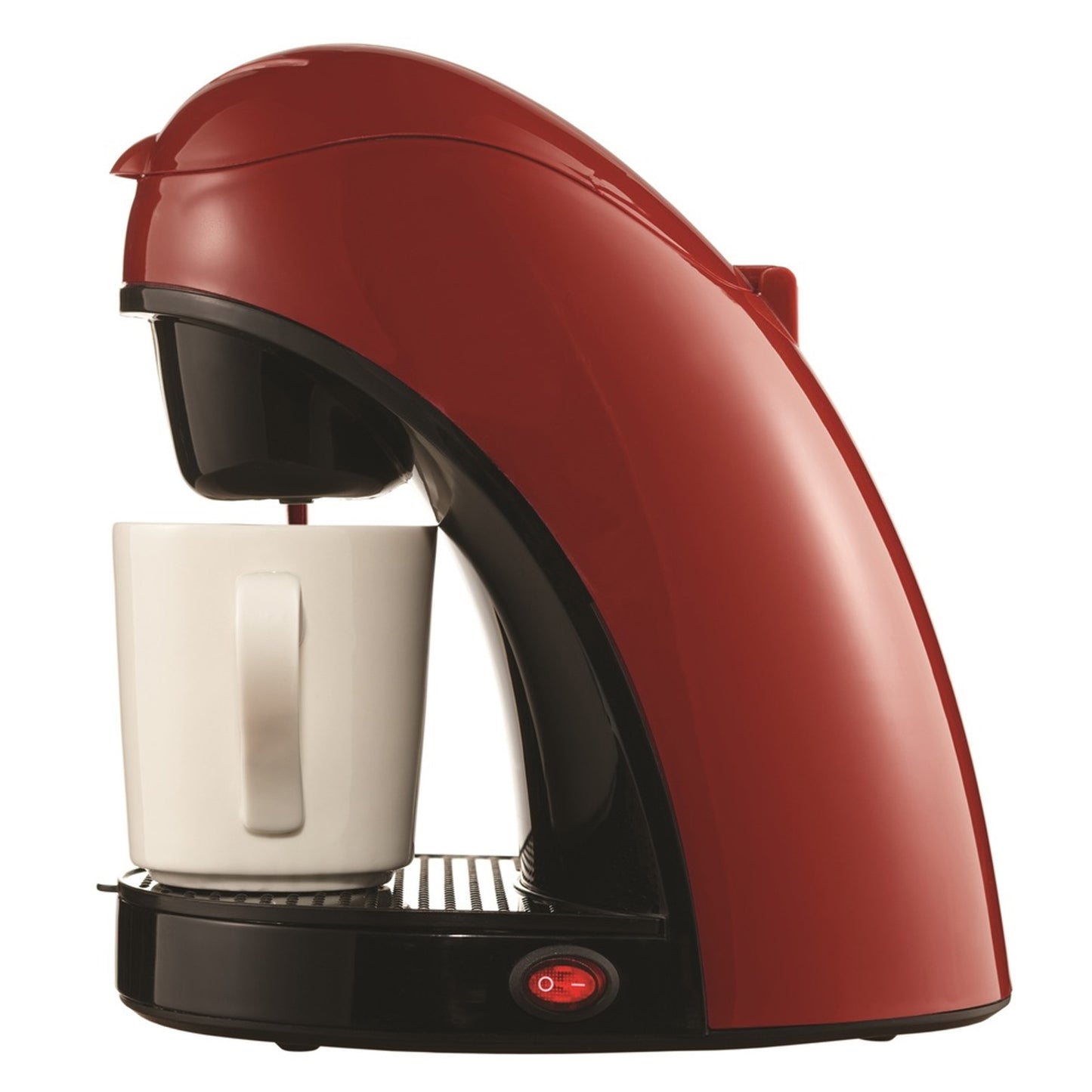 Brentwood Single Cup Coffee Maker Machine - Red