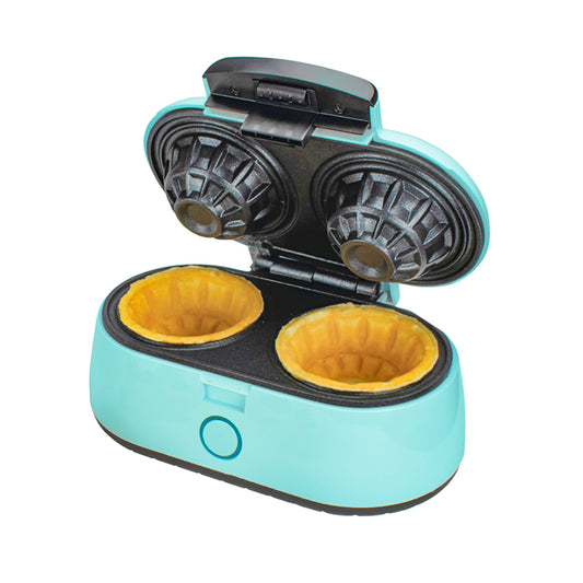 Brentwood Double 3.5" Waffle Bowl Maker in Blue