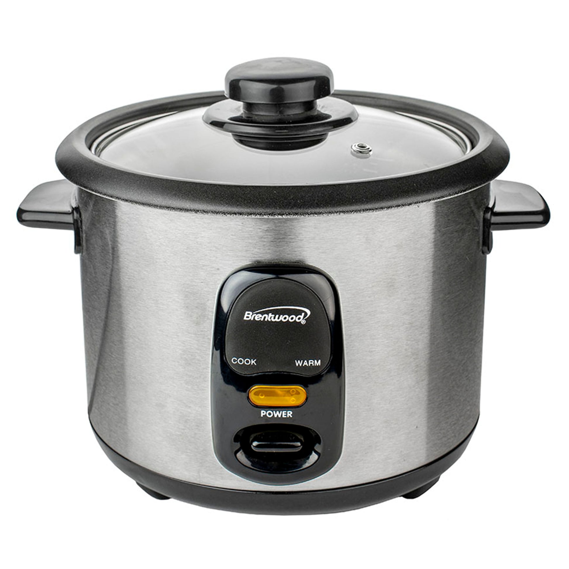 Brentwood 8 Cup Rice Cooker / Non-Stick w Steamer in Silver