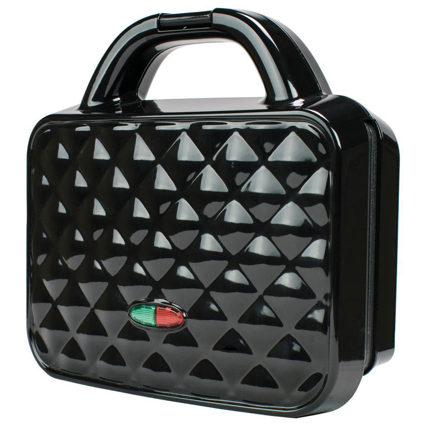 Brentwood Couture Purse Non-Stick Dual Waffle Maker in Black w Indicator Lights