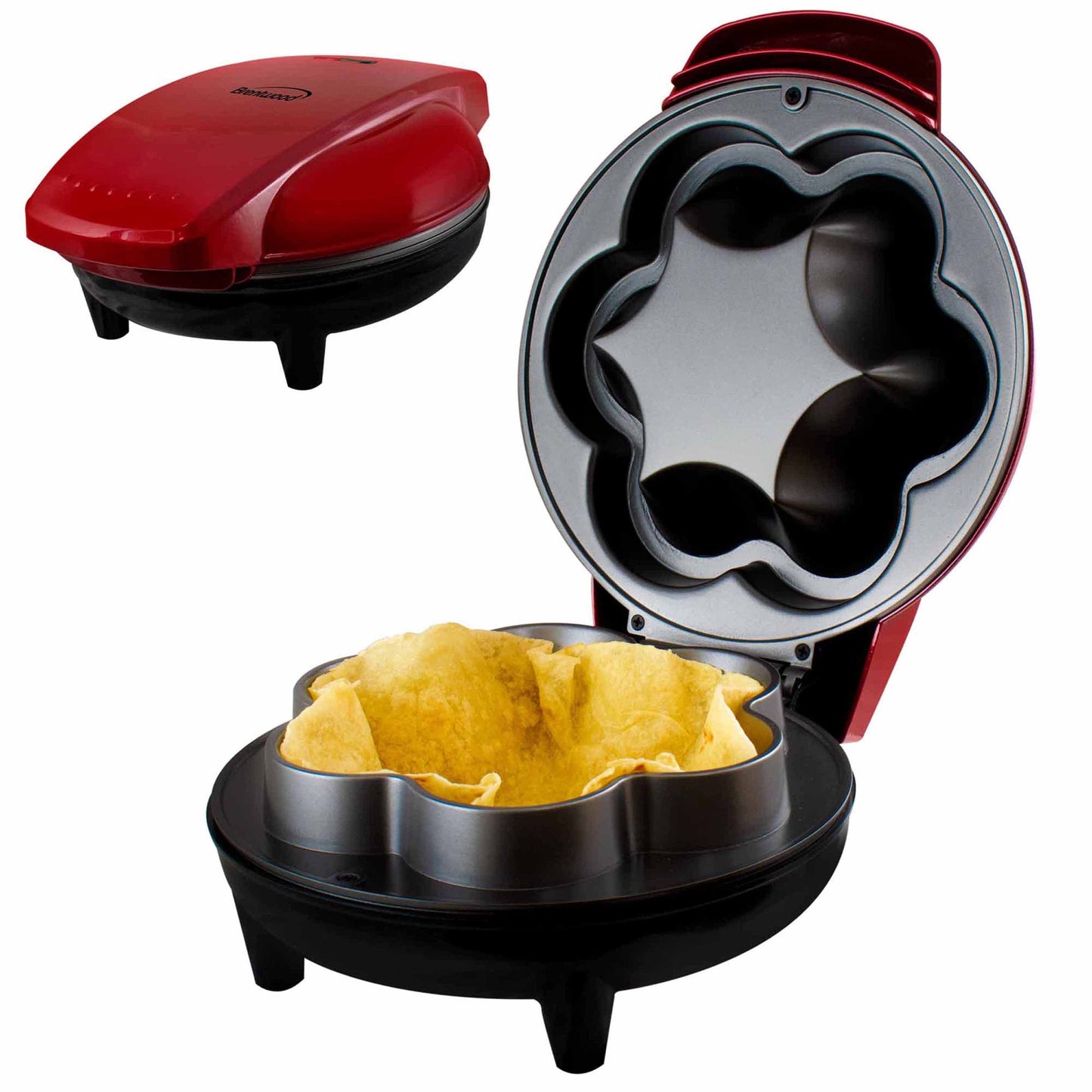 Brentwood 10" Electric Tortilla Taco Bowl Maker Red