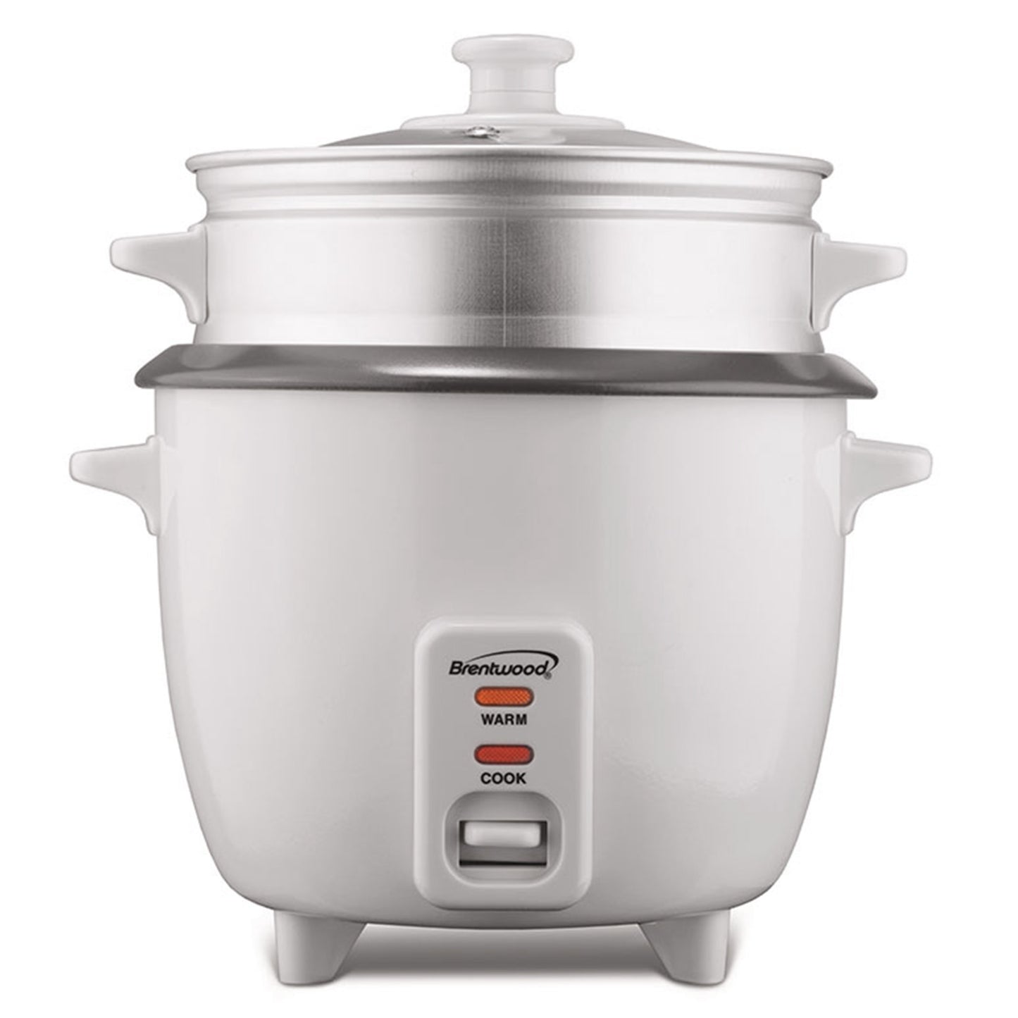 Brentwood 15 Cup Rice Cooker / Non-Stick w Steamer in White