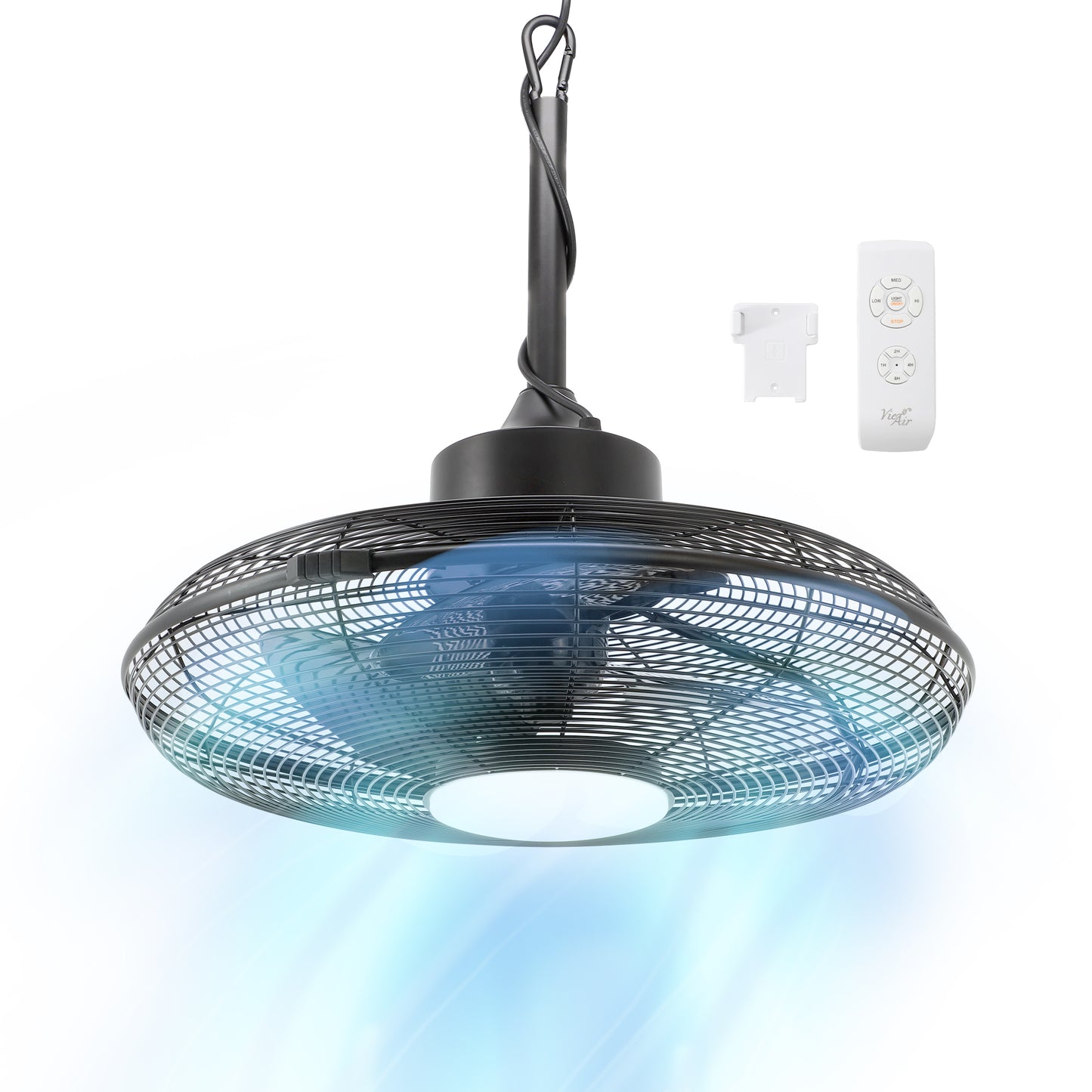 Vie Air 20" 3 Speed Gazebo Outdoor Fan Matte Black