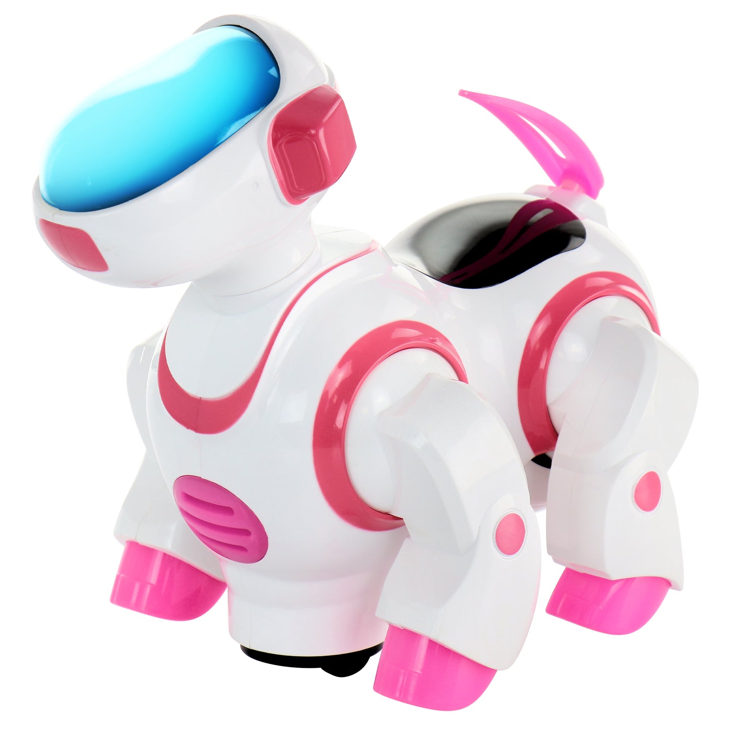 Vivitar Robo Singing Dancing Pink Robot Dog w Lights & Tail Wagging