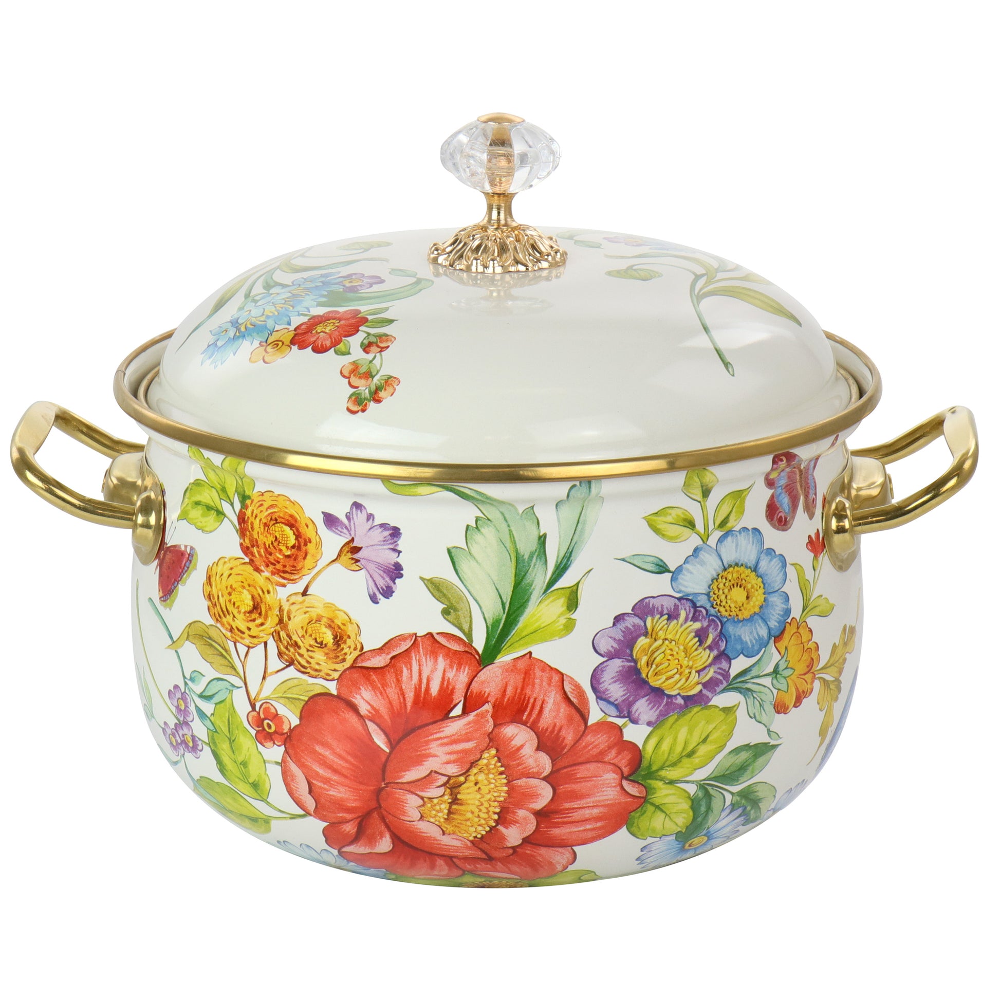 Gibson Home 4 qt Ankara Enamel on Steel Dutch Oven