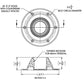 TACO Table Support - Surface Mount - Fits 2-3/8" Pedestals [Z10-4067BLY60MM]