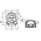 Wichard Folding Pad Eye - Diameter 15/64" [6604W]