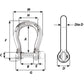 Wichard Not Self-Locking Bow Shackle - 20mm Diameter - 25/32" [1248W]