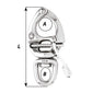Wichard HR Quick Release Snap Shackle With Swivel Eye -150mm Length- 5-29/32" [2678W]