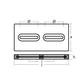 Tecnoseal Rectangular Zinc Plate Anode w/Inserts - 12" x 6" x 1" [TEC-DIVERSD]