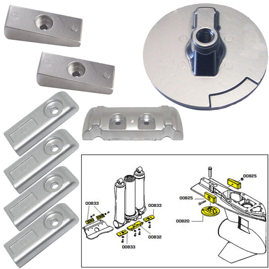 Tecnoseal Anode Kit w/Hardware - Mercury Verado 6 - Magnesium [20816MG]