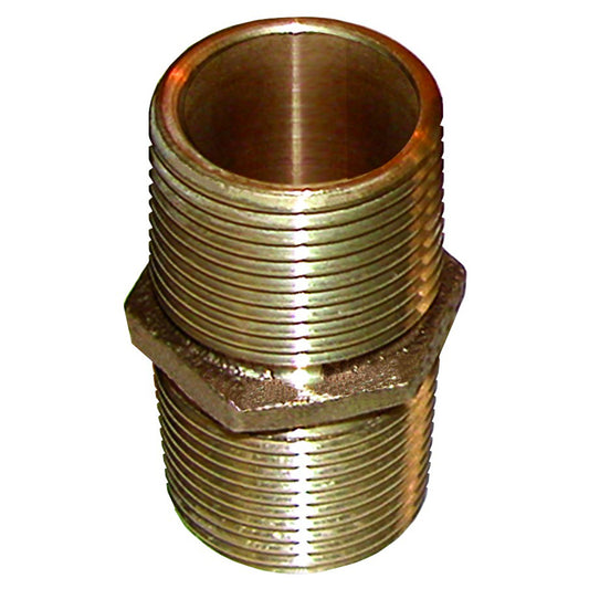 GROCO Bronze Pipe Nipple - 3" NPT [PN-3000]