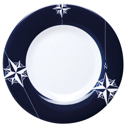 Marine Business Melamine Non-Slip, Flat, Round Dinner Plate - NORTHWIND - 10" Set of 6 [15001C]