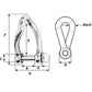 Wichard Self-Locking Twisted Shackle - Diameter 5mm - 3/16" [1222W]