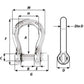 Wichard Captive Pin Bow Shackle - Diameter 4mm - 5/32" [1441W]