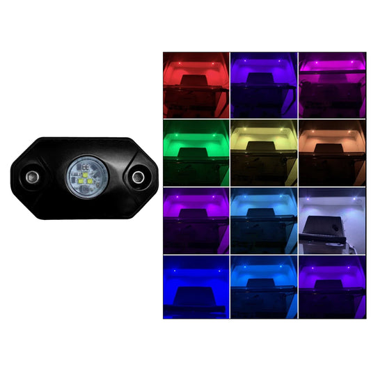 Black Oak Rock Accent Light - RGB - Black Housing  [RL-RGB]