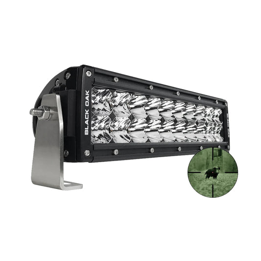 Black Oak Pro Series Double Row Combo Infrared 10" 940nm Light Bar - Black  [10IR-940]