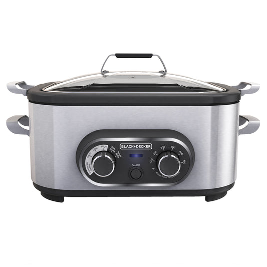 Black+Decker 6.5 Quart Multi Cooker in Stainless Steel