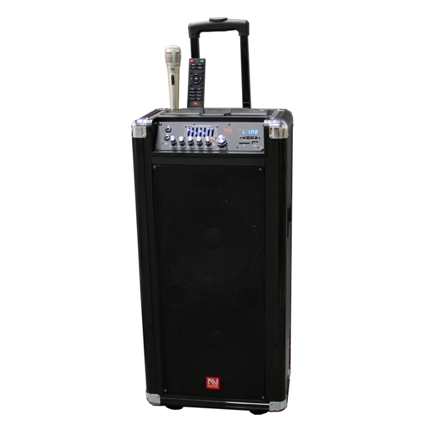 Nutek Powered Portable Sound System Bluetooth Speaker FM Radio & USB/SD