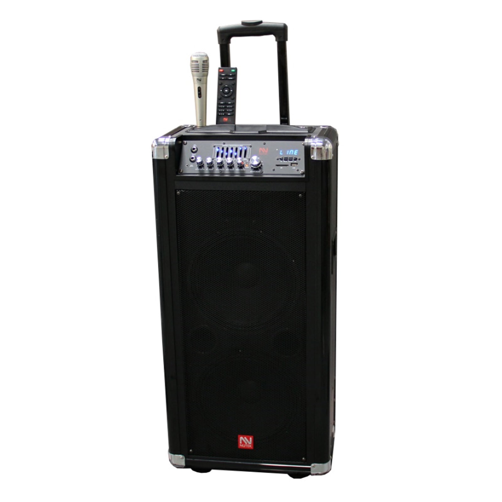 Nutek Powered Portable Sound System Bluetooth Speaker FM Radio & USB/SD